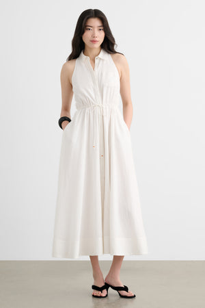 TIANA SLEEVELESS SHIRT DRESS - Toccin