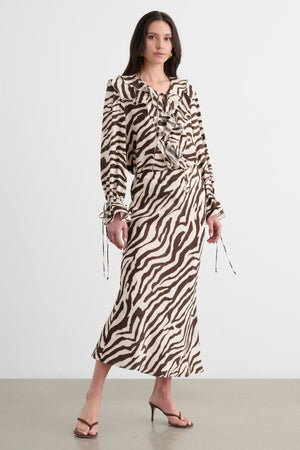 VIV BIAS MAXI SKIRT - Toccin