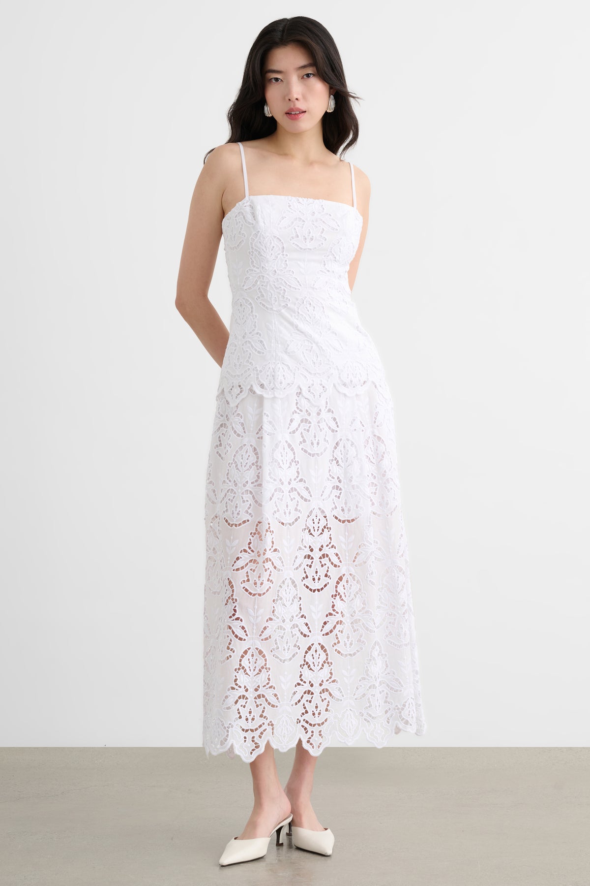 STACY MIDI SKIRT - Toccin