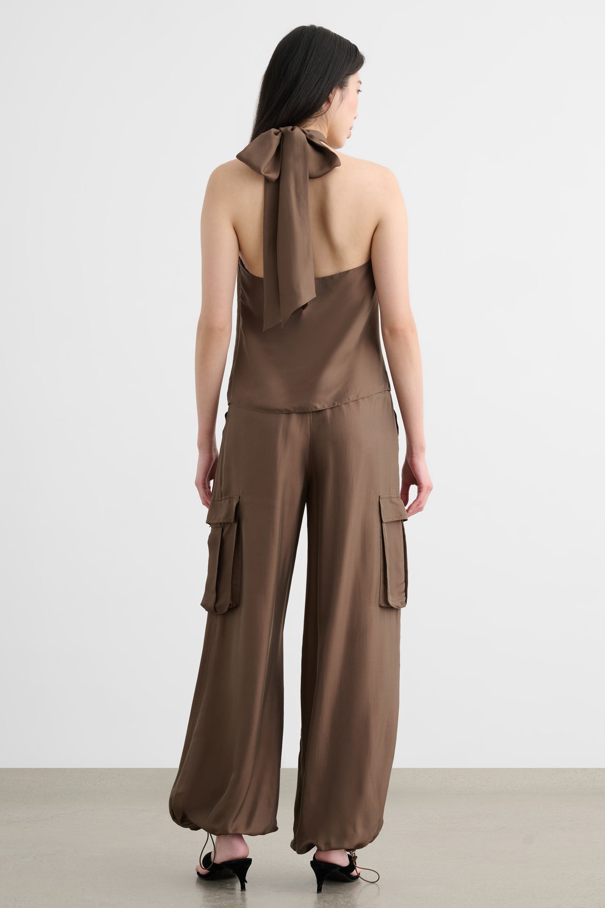 JAMES MID RISE WIDE LEG CARGO PANT - Toccin