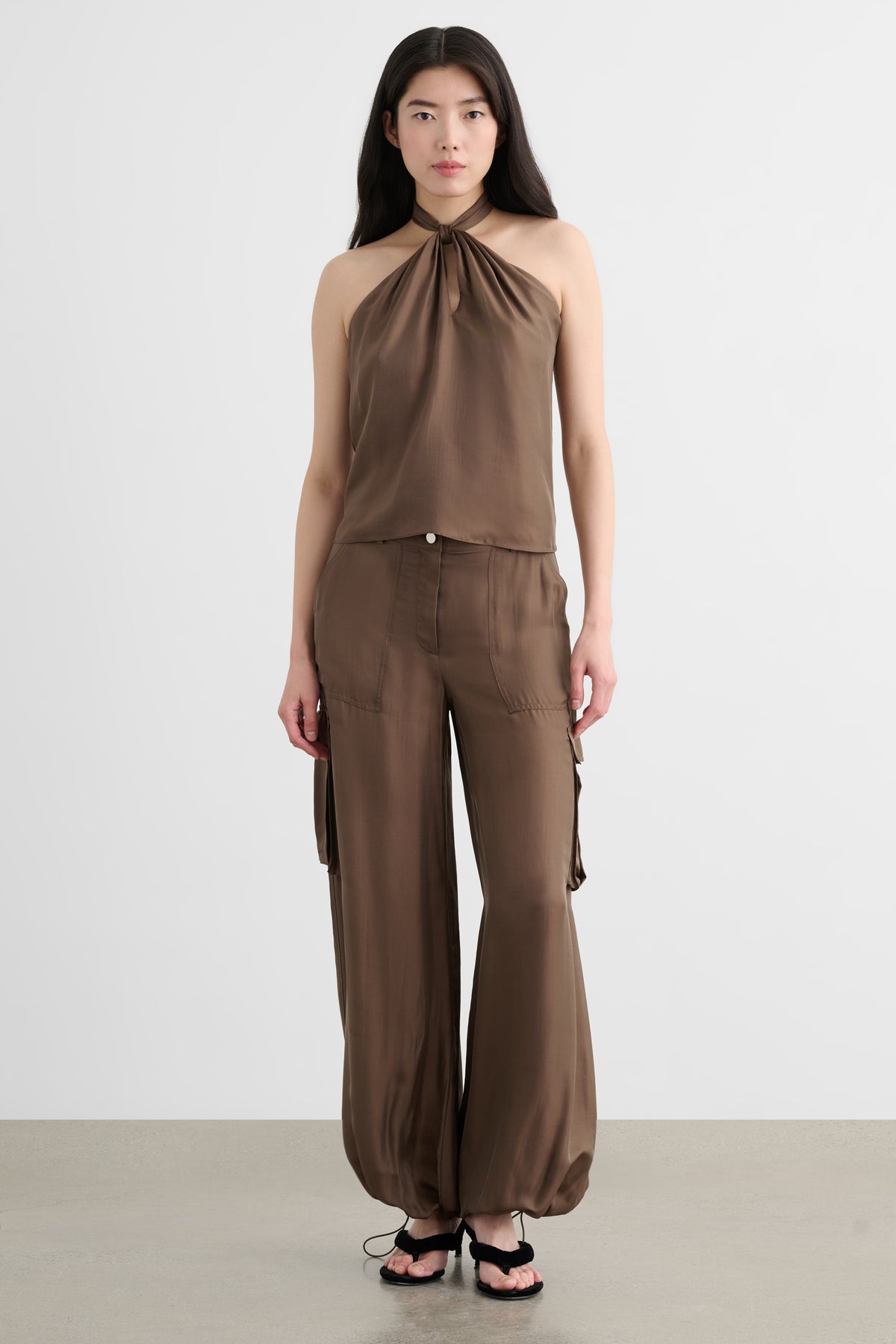 JAMES MID RISE WIDE LEG CARGO PANT - Toccin