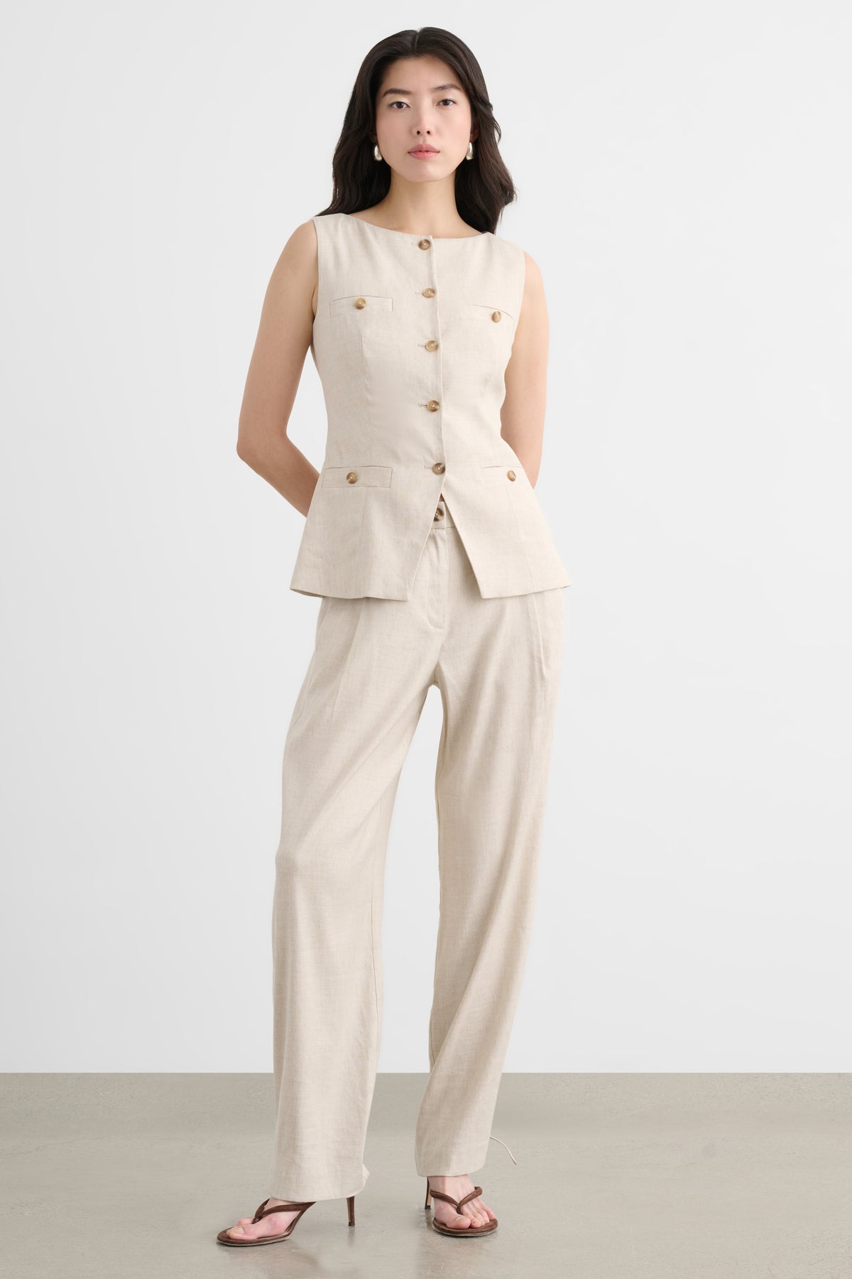 AMRA BOAT NECK VEST