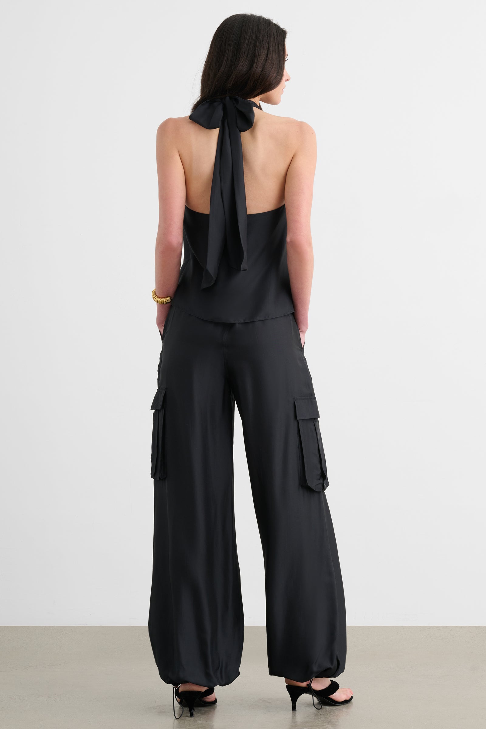 JAMES MID RISE WIDE LEG CARGO PANT - Toccin