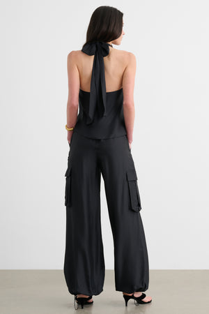 JAMES MID RISE WIDE LEG CARGO PANT - Toccin
