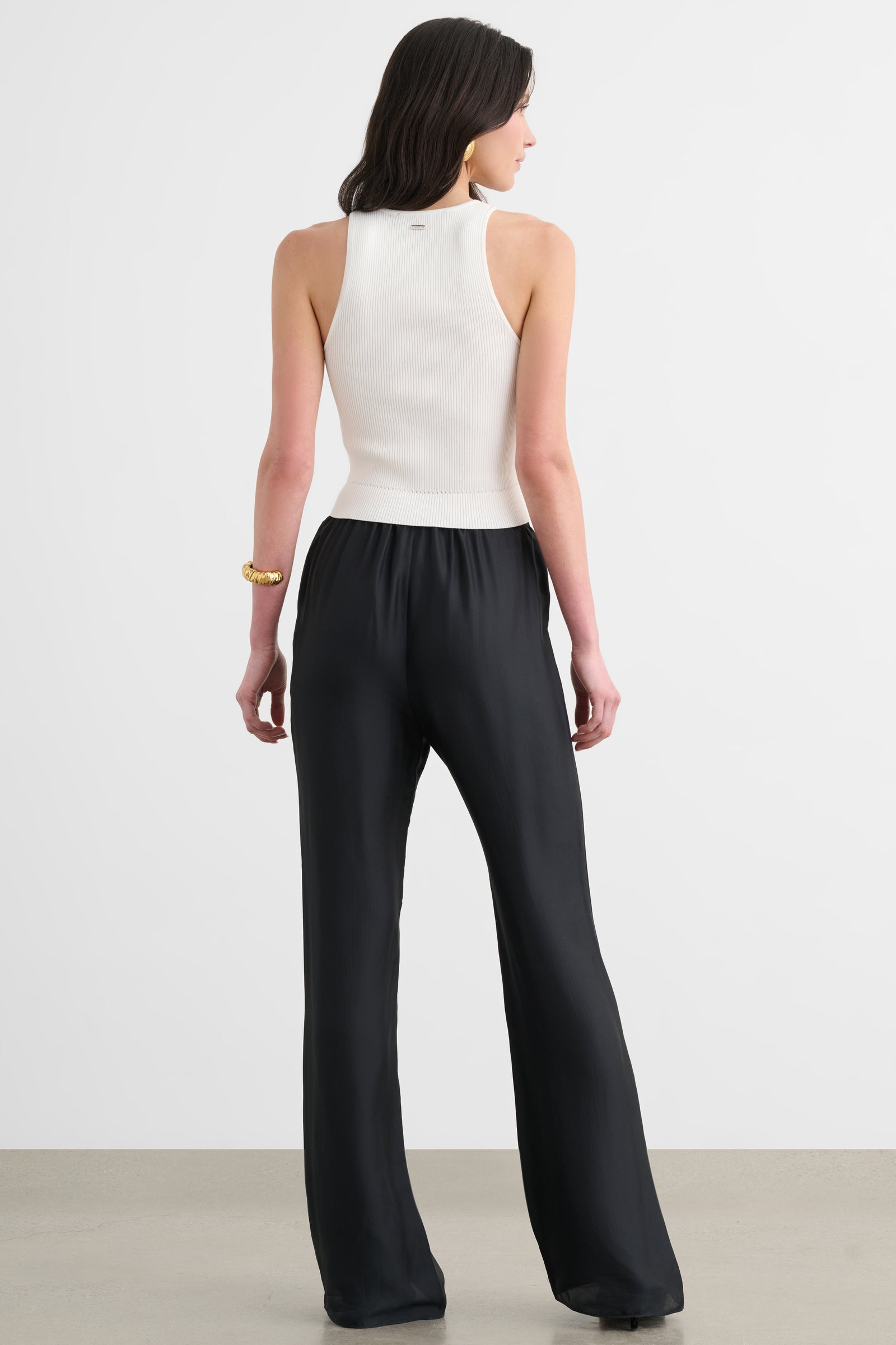 NELA DRAWSTRING FLARED PULL-ON PANT - Toccin