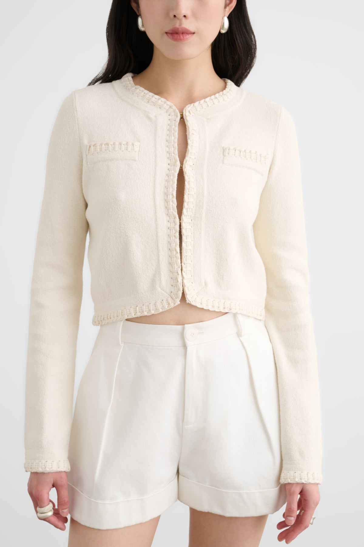 NETTIE FLARED SLEEVE CARDIGAN