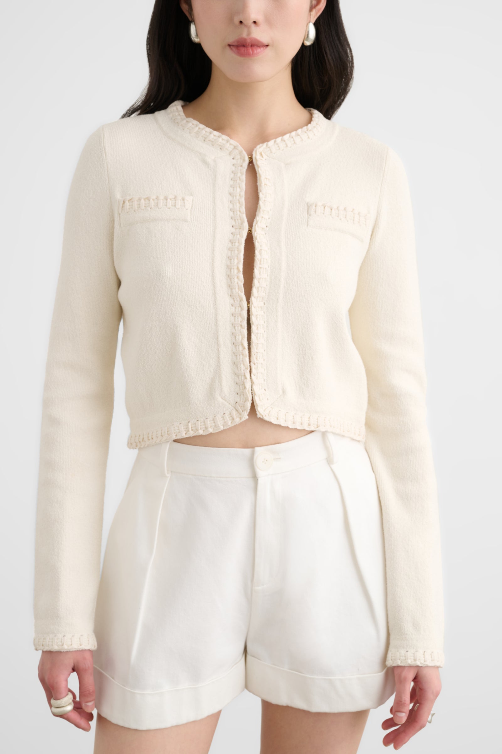 NETTIE FLARED SLEEVE CARDIGAN