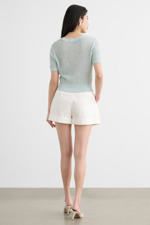 MERRYN SHORT SLEEVE SWEATER - Toccin