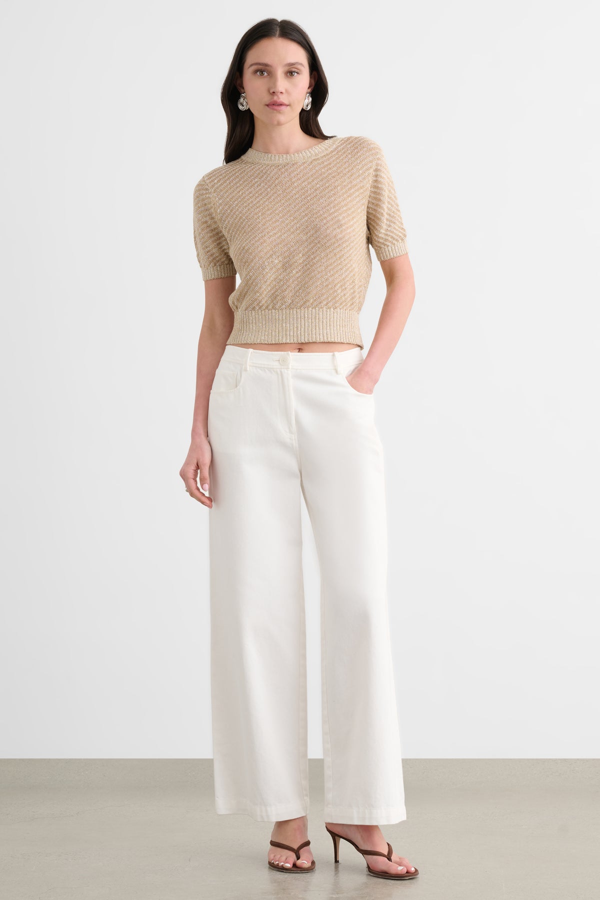 MERRYN SHORT SLEEVE SWEATER - Toccin