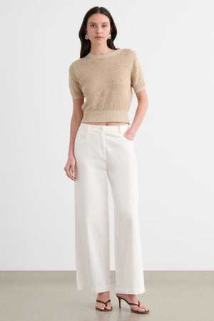 MERRYN SHORT SLEEVE SWEATER - Toccin