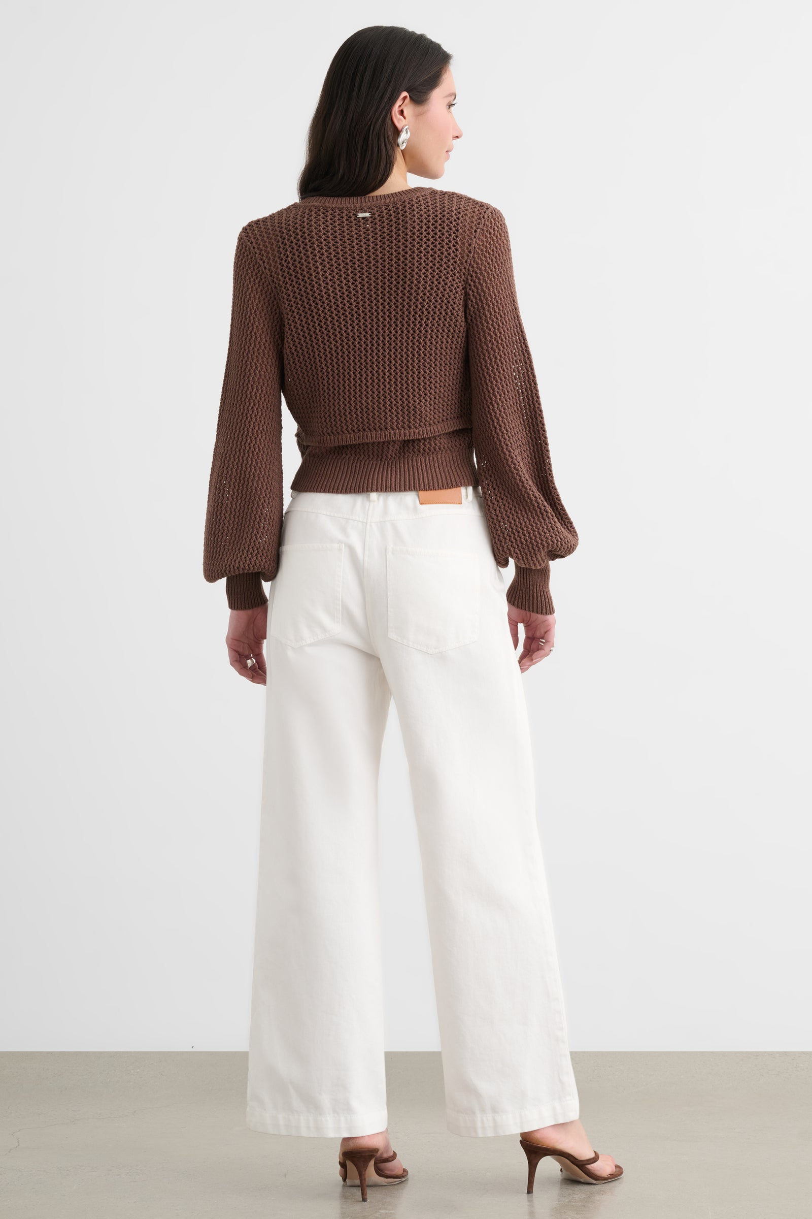 TORI BLOUSON SLEEVE CARDIGAN - Toccin