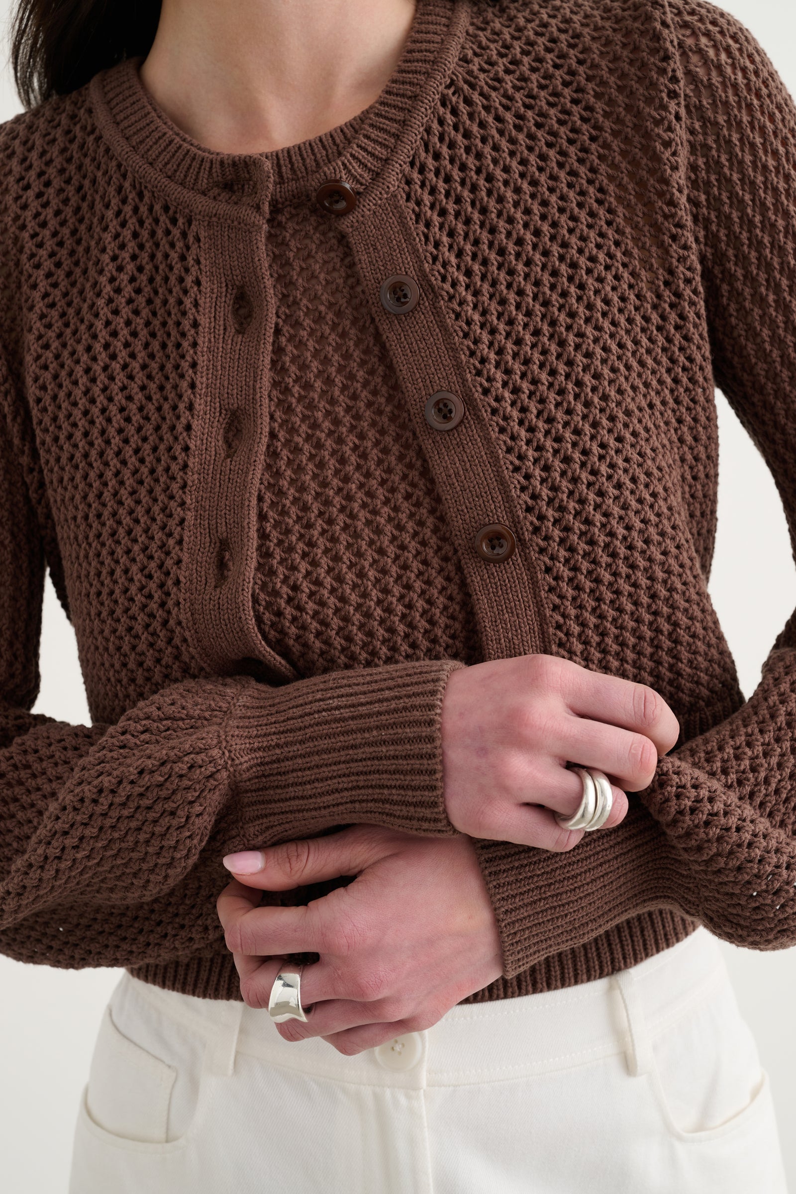 TORI BLOUSON SLEEVE CARDIGAN - Toccin