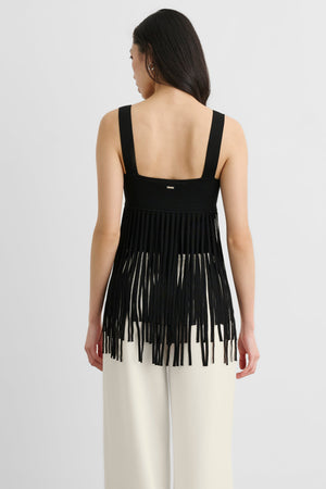 AMARIS TANK TOP WITH FRINGE - Toccin