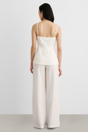 ROXY SQUARE NECK BUTTON-FRONT VEST