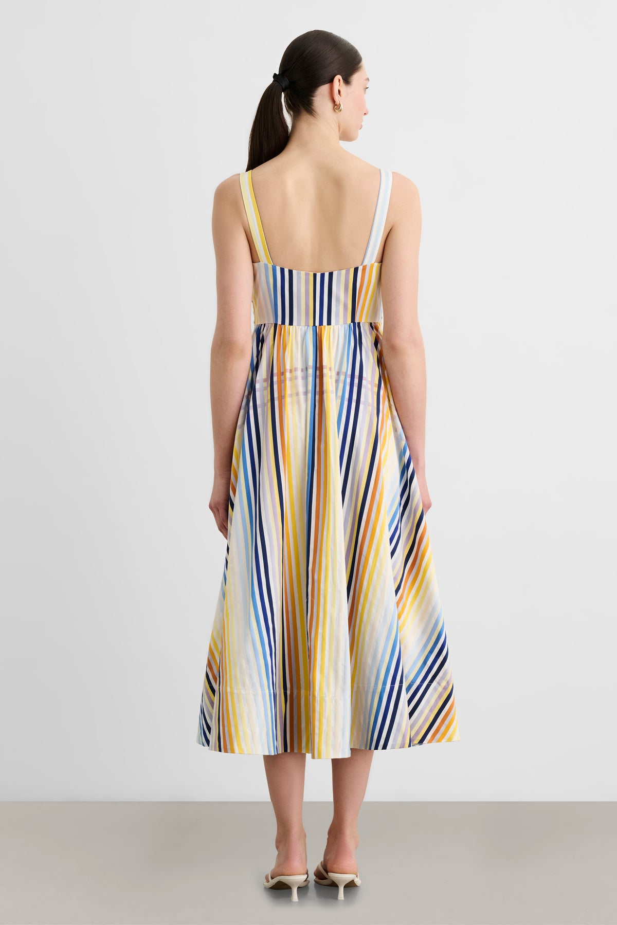 WREN DOUBLE TIE-FRONT MIDI DRESS - Toccin