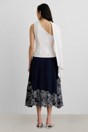 STACY MIDI SKIRT - Toccin