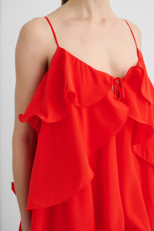 AUGUSTINA TIERED MAXI DRESS - Toccin