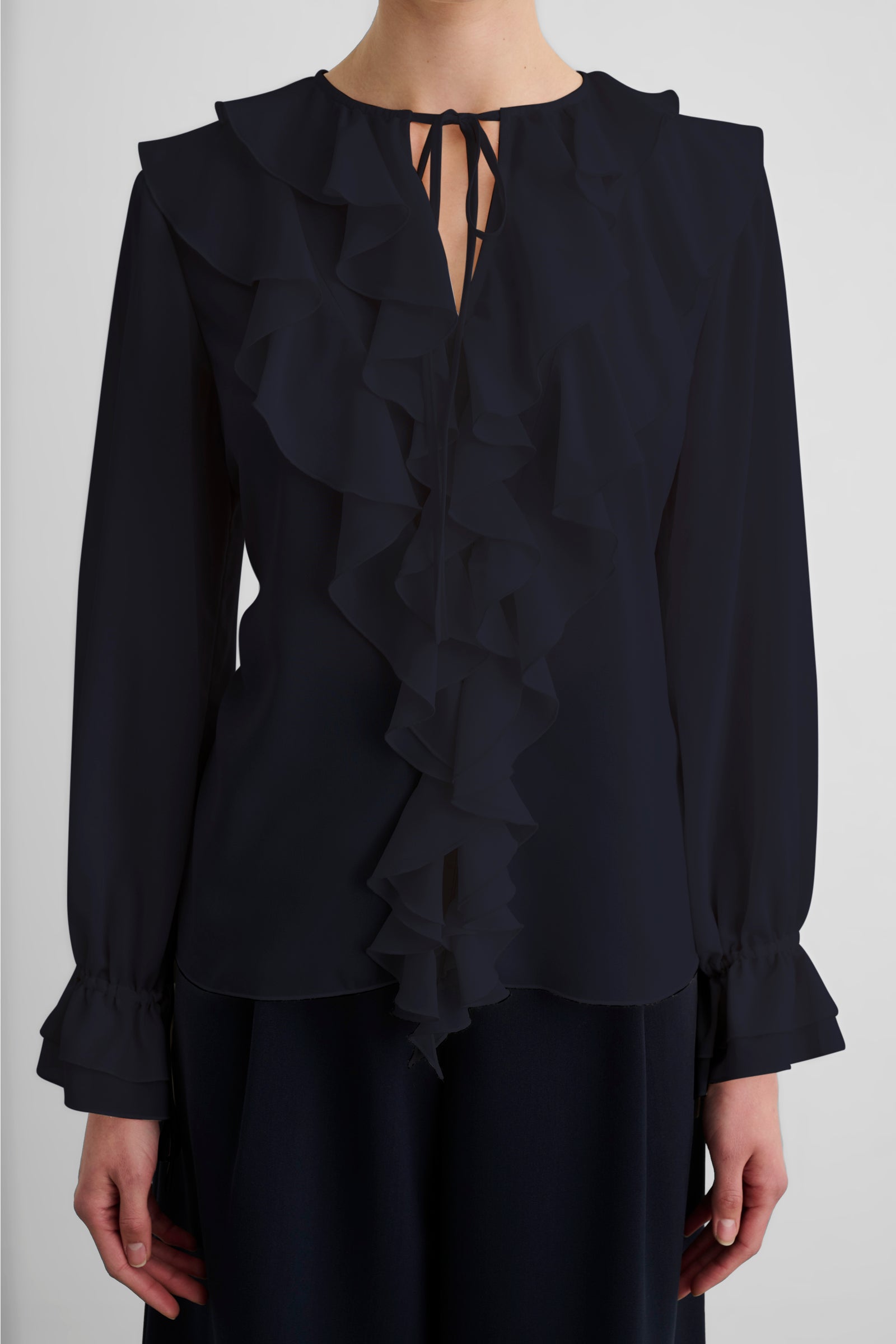 TOBI EXAGGERATED RUFFLE BLOUSE - Toccin