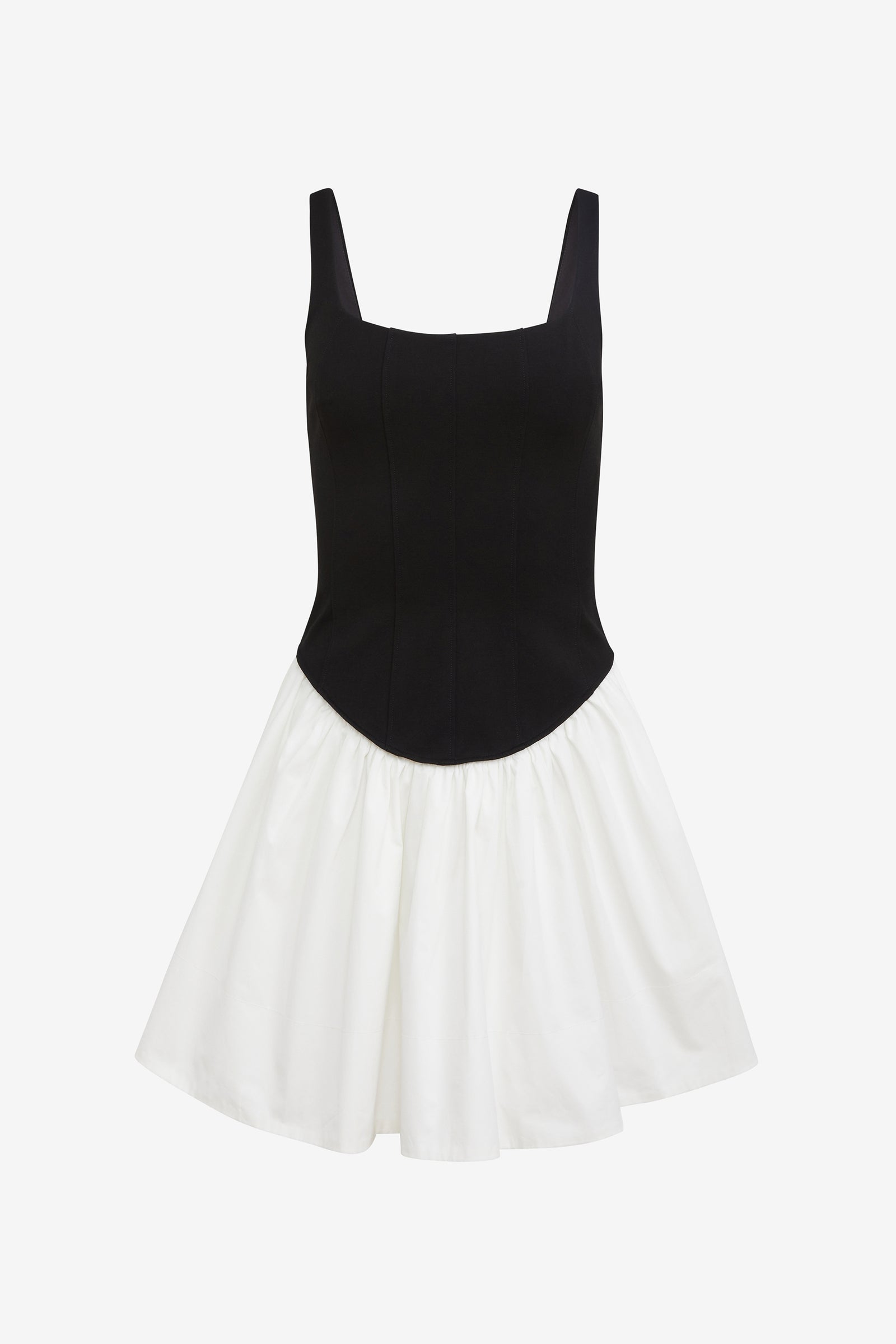 FELICIE DROP WAIST CORSET MINI DRESS