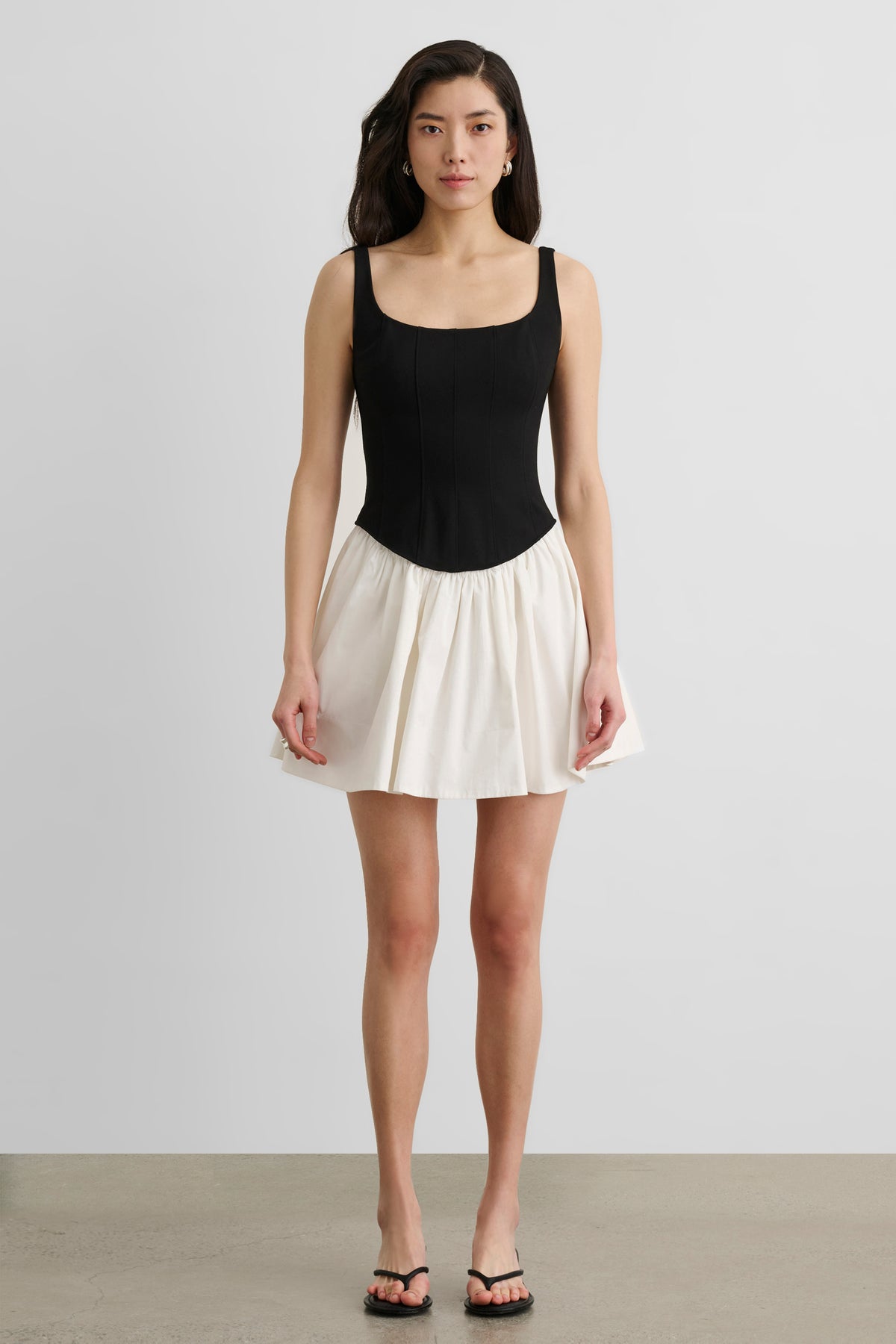 FELICIE DROP WAIST CORSET MINI DRESS - Toccin