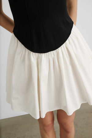Felicie Drop Waist Corset Mini Dress | Toccin