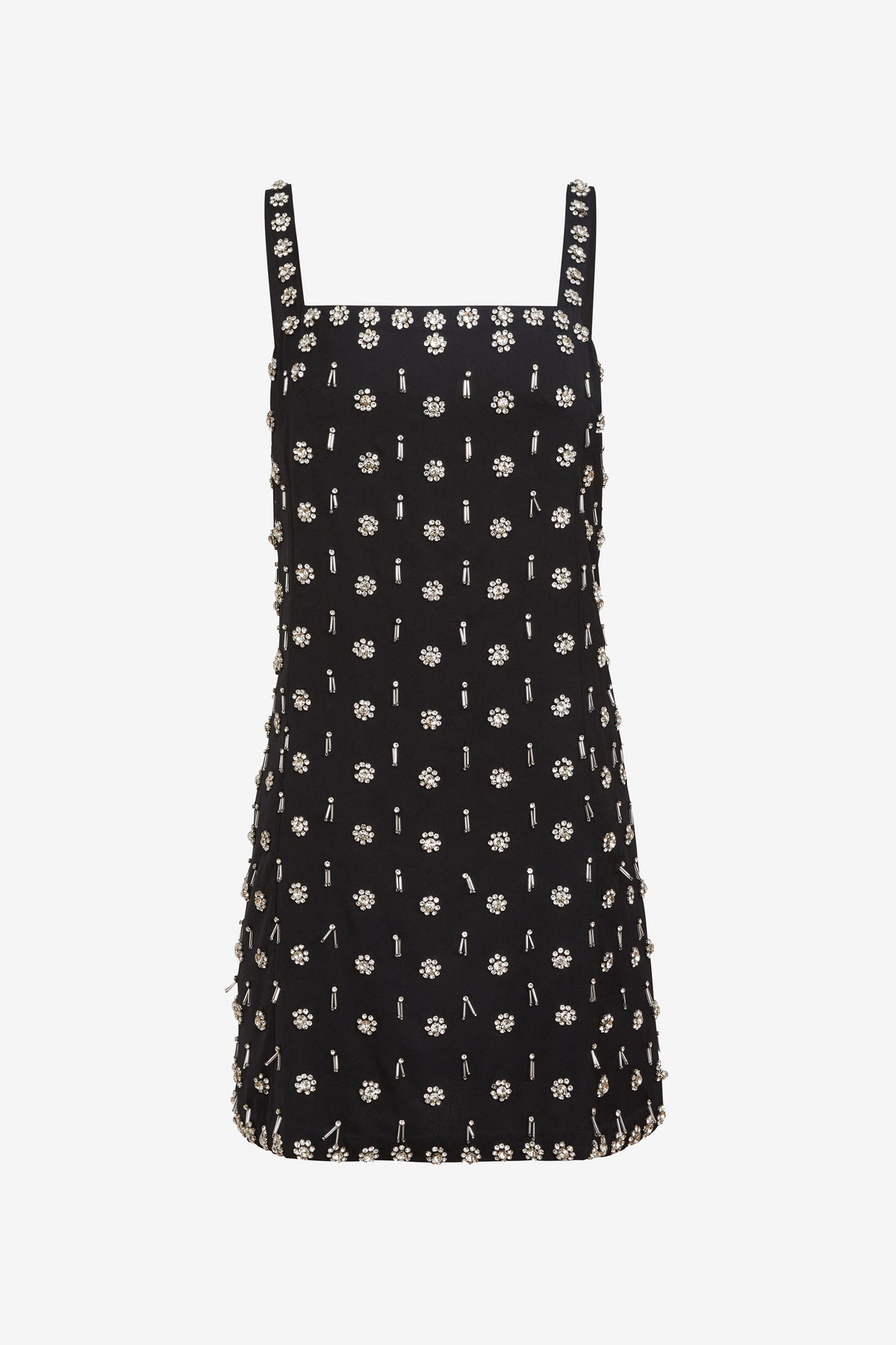 Toccin Women's Dove Hand-Beaded Mini Shift Dress / Size - 0 / Jet | Dress Toccin Women's Dove Hand-Beaded Mini Shift Dress / Size - 0 / Jet | Dress