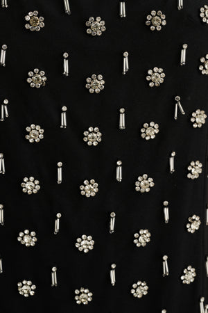 DOVE HAND-BEADED MINI SHIFT DRESS - Toccin