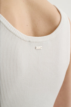 EDEN BUTTON-FRONT FIT AND FLARE TANK