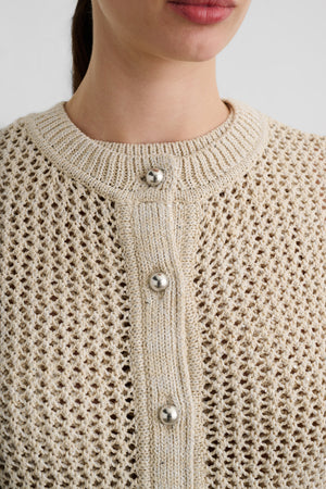 JANICE SHORT SLEEVE CARDIGAN - Toccin