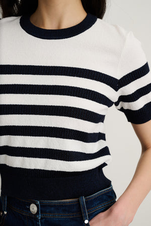 VELDA SHORT SLEEVE SWEATER