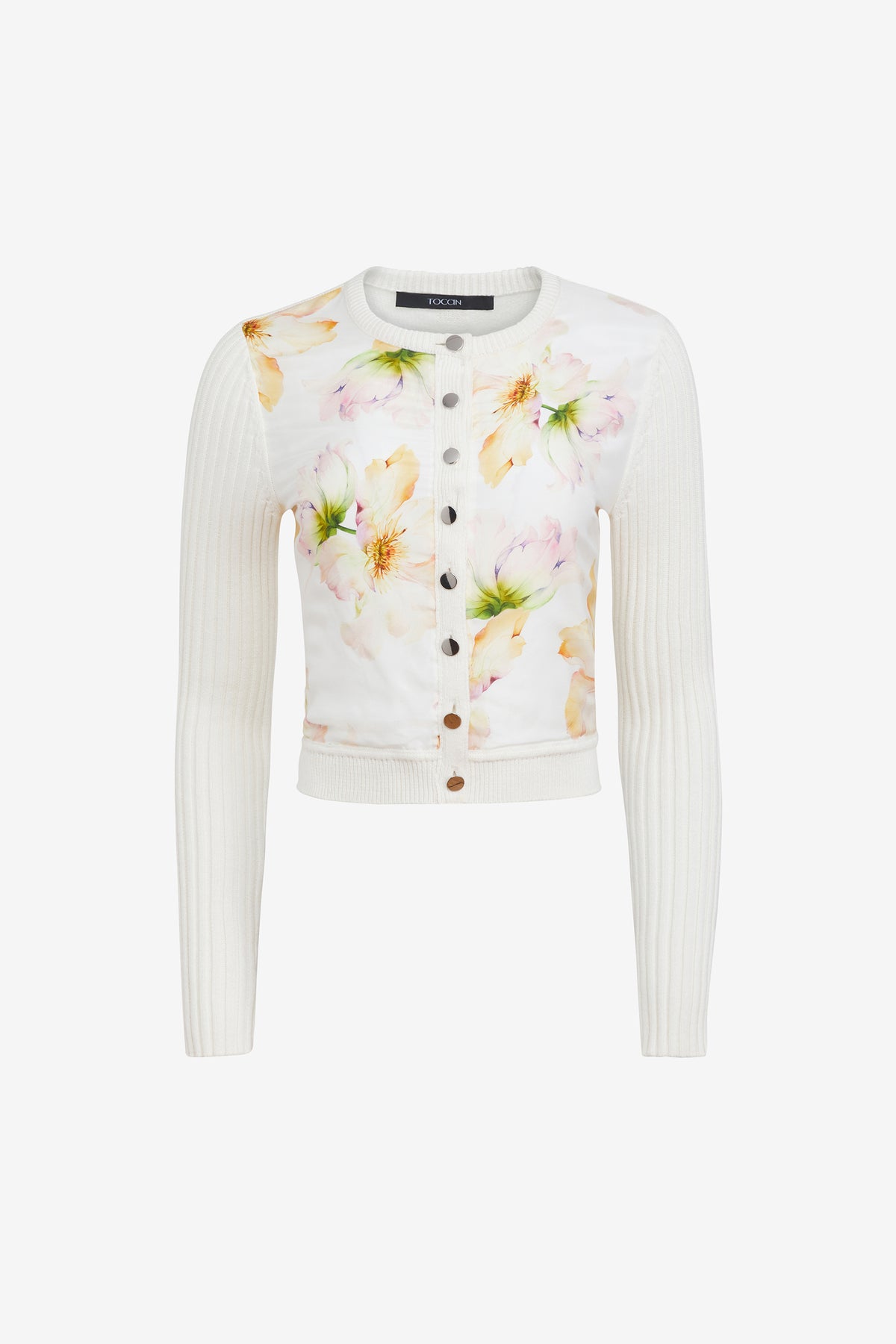 MIRIAM SILK COMBO CARDIGAN