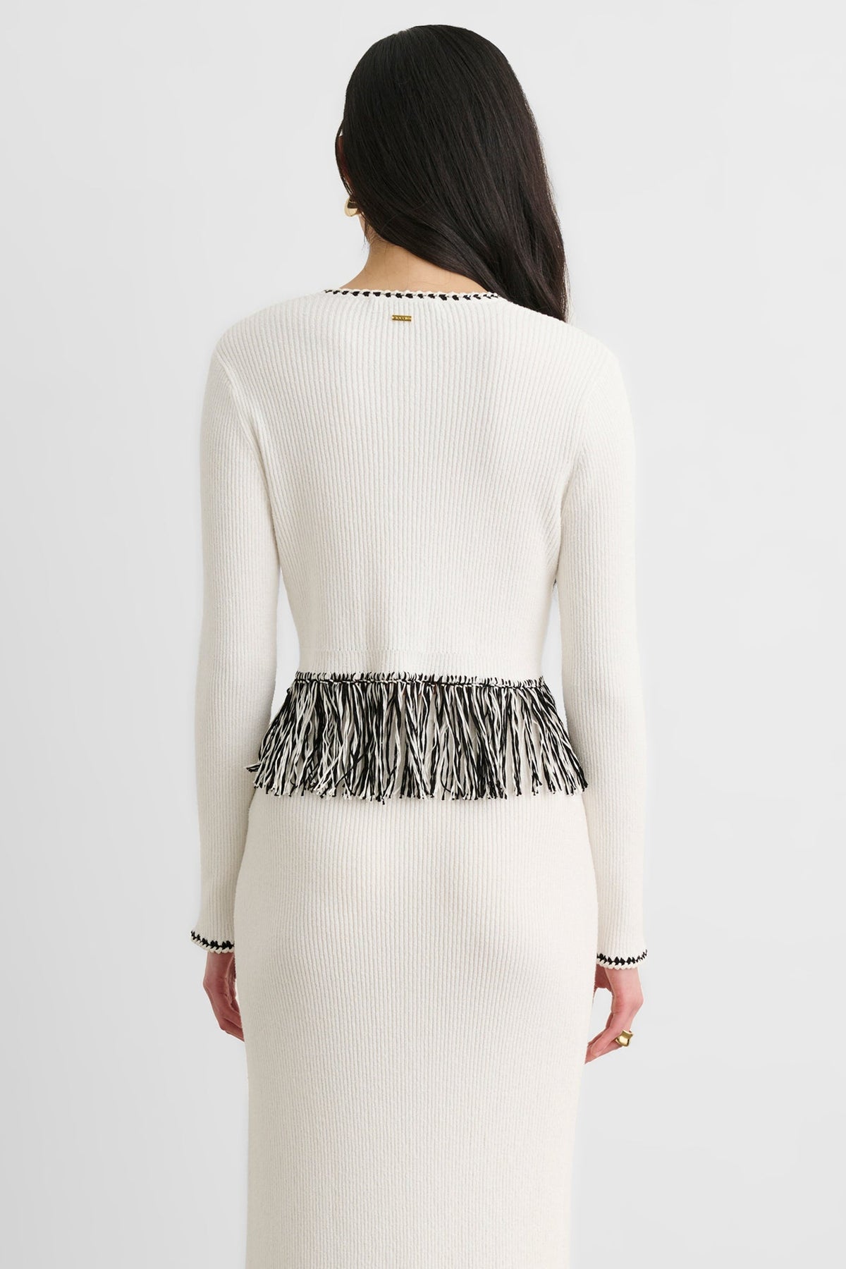 MONROE LONG SLEEVE FRINGE CARDIGAN