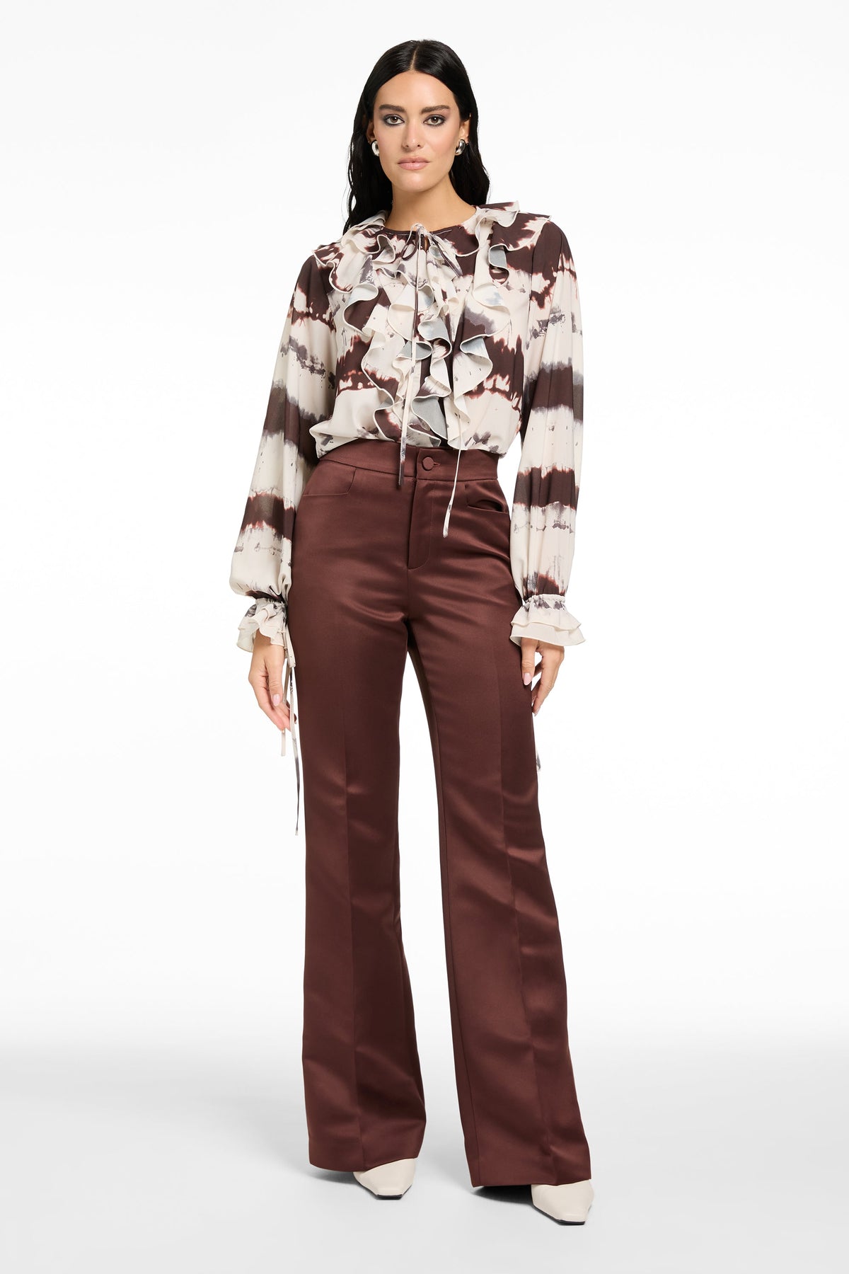 TOBI EXAGGERATED RUFFLE BLOUSE - Toccin