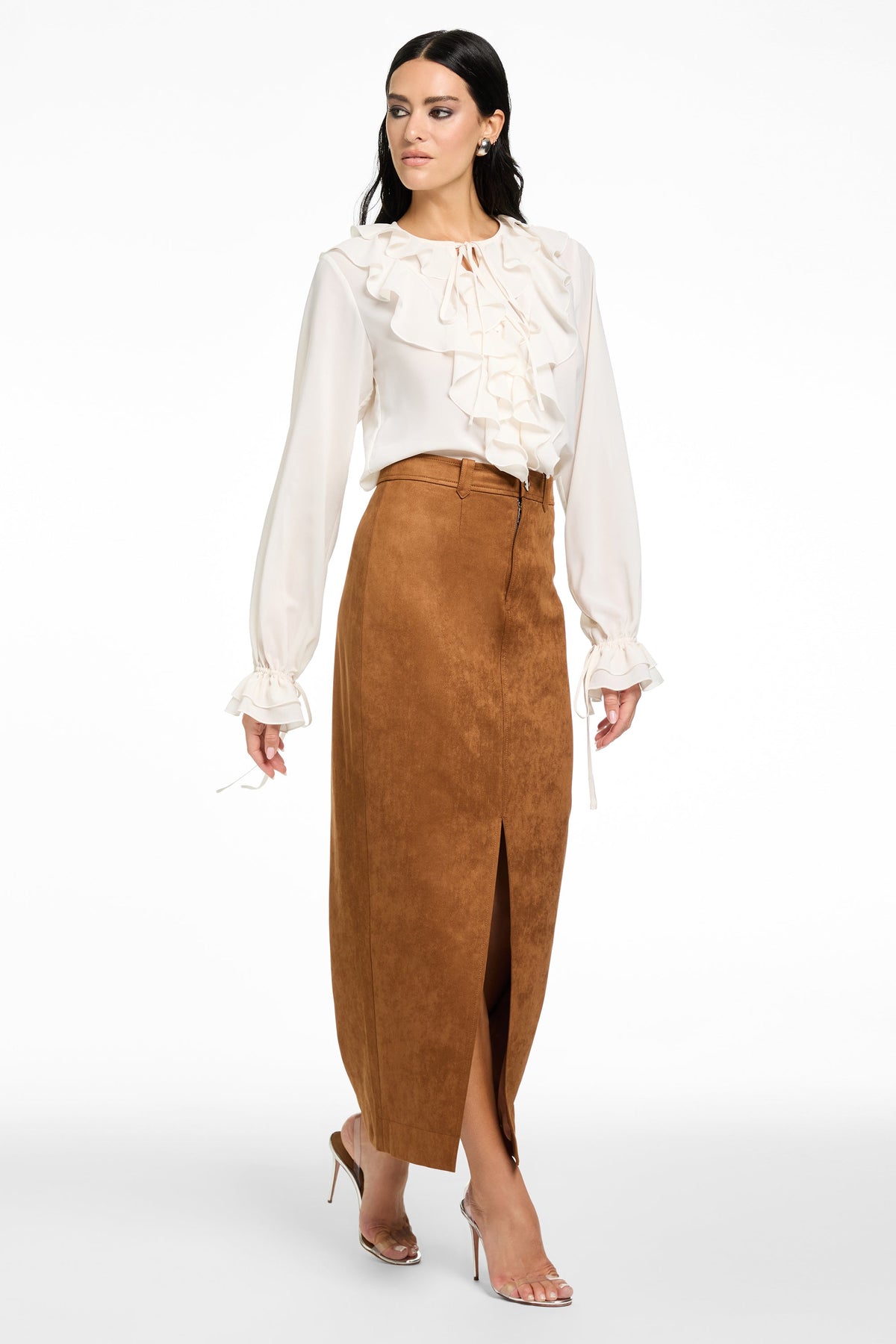 TOBI EXAGGERATED RUFFLE BLOUSE - Toccin