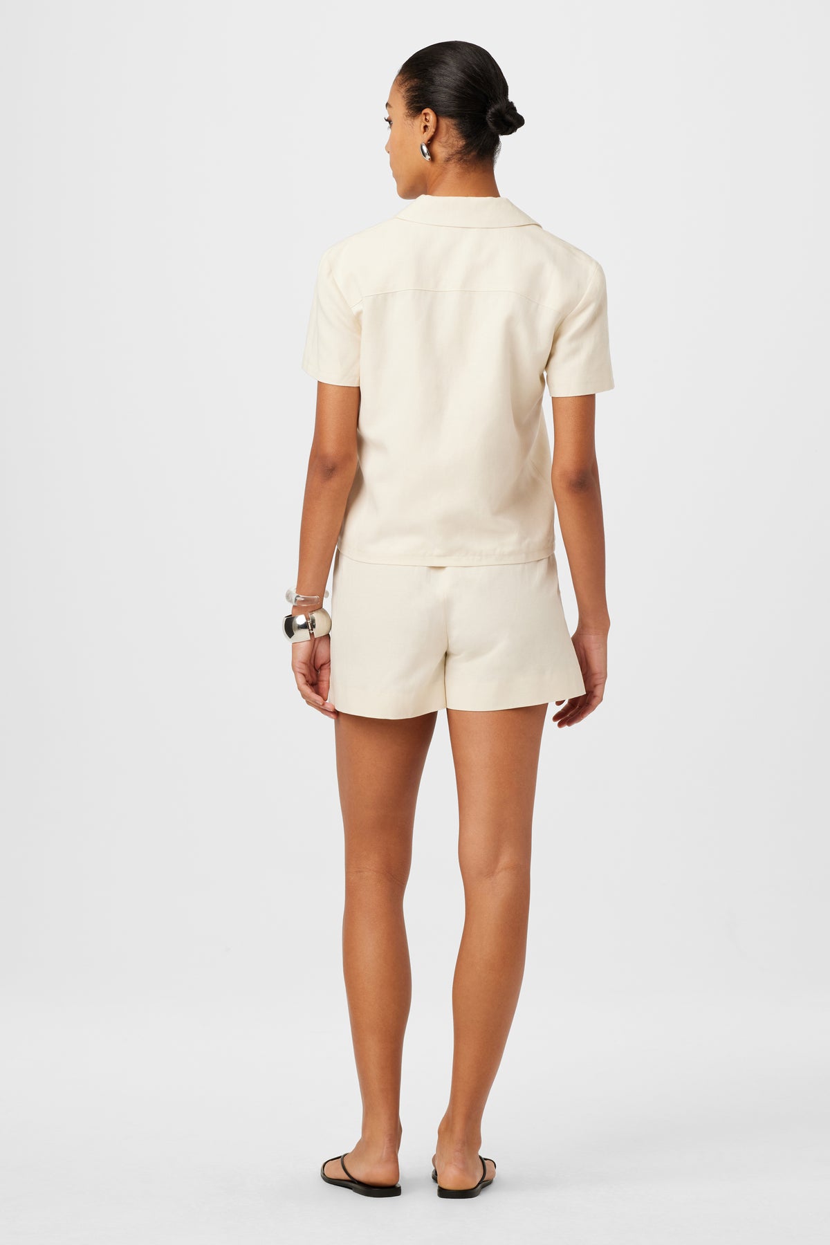 Sutton Linen Pull On Shorts - Toccin