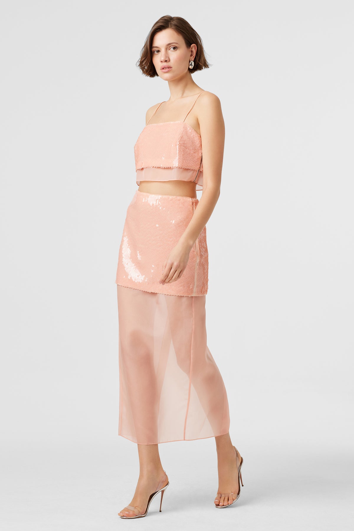 Aurora Organza Layered Skirt - Toccin