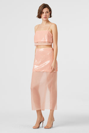 Aurora Organza Layered Skirt - Toccin