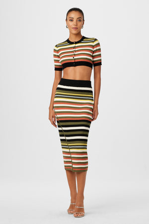 Cadence Faux Wrap Skirt - Toccin