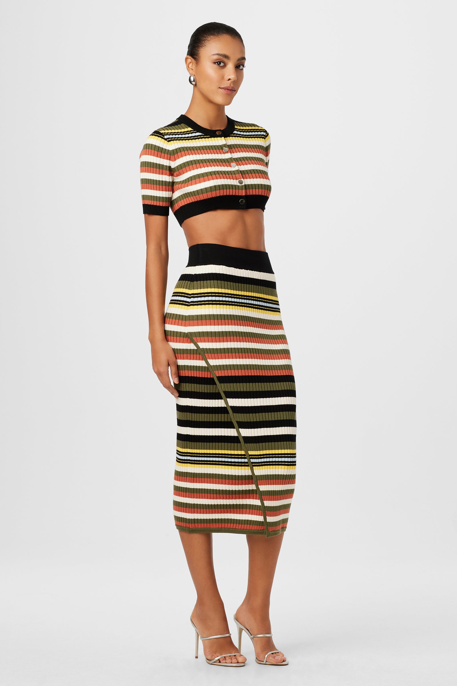 Cadence Faux Wrap Skirt - Toccin