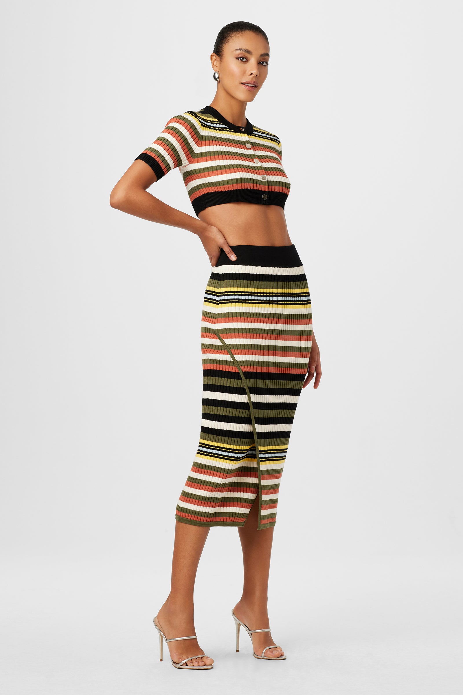 Cadence Faux Wrap Skirt - Toccin