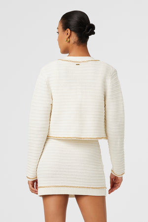 Cecilia Crop Knit Jacket - Toccin