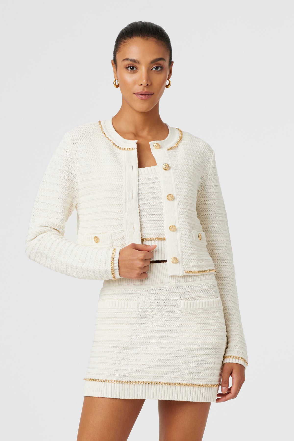 Cecilia Crop Knit Jacket - Toccin