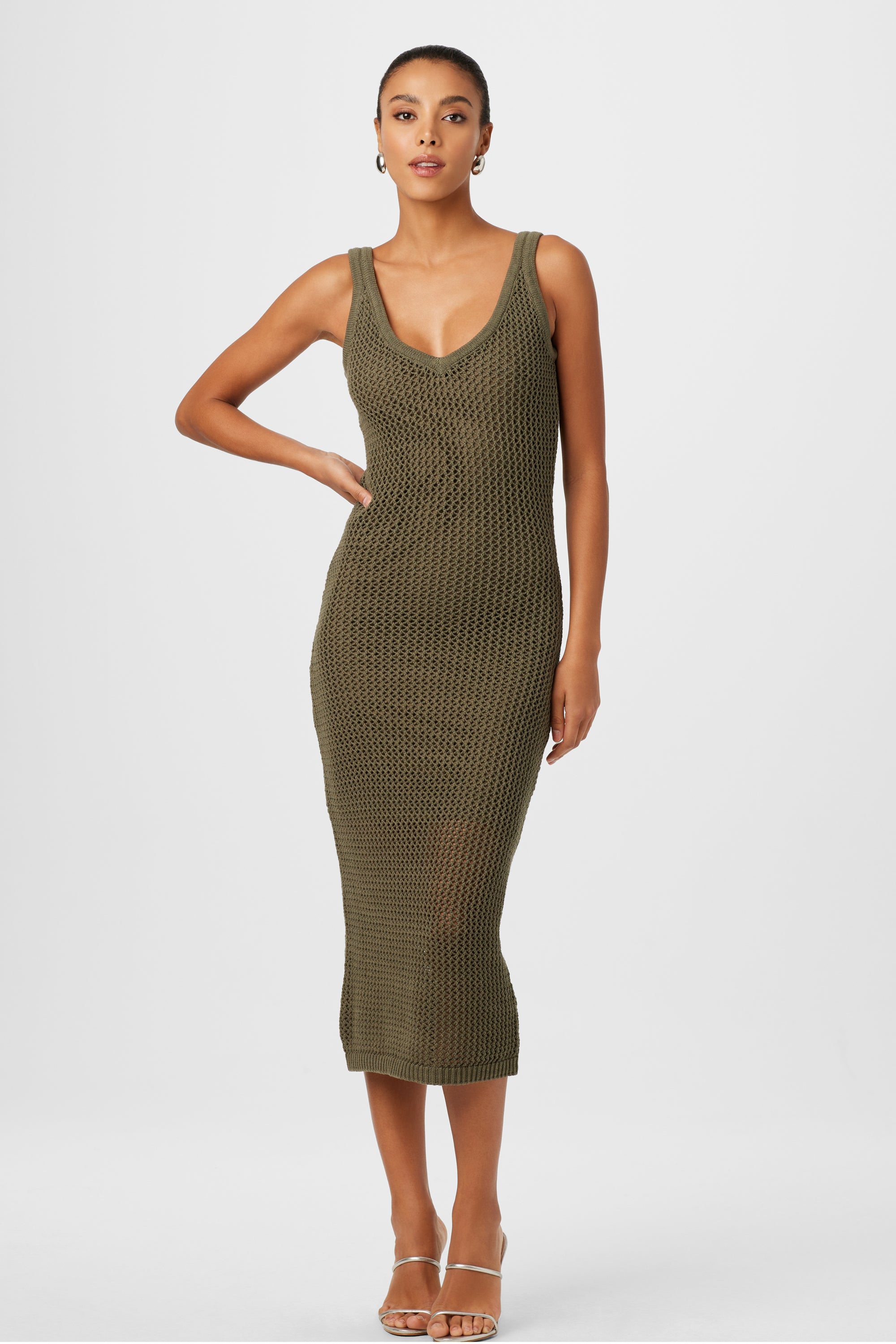 Summer Kayla Crochet Midi Dress
