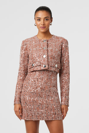 Lainey Sequin Embellished Jacket - Toccin