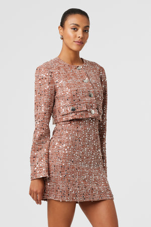 Lainey Sequin Embellished Jacket - Toccin