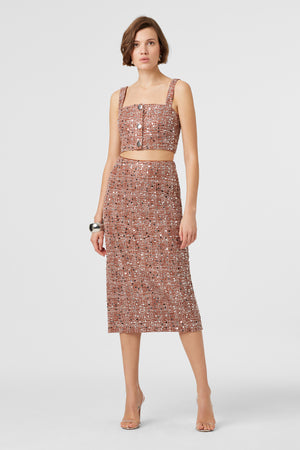 Leilani Sequin Embellished Skirt - Toccin