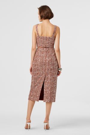 Leilani Sequin Embellished Skirt - Toccin
