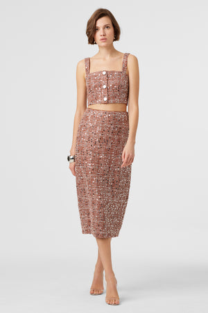 Leilani Sequin Embellished Skirt - Toccin