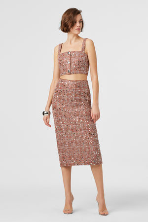 Leilani Sequin Embellished Skirt - Toccin