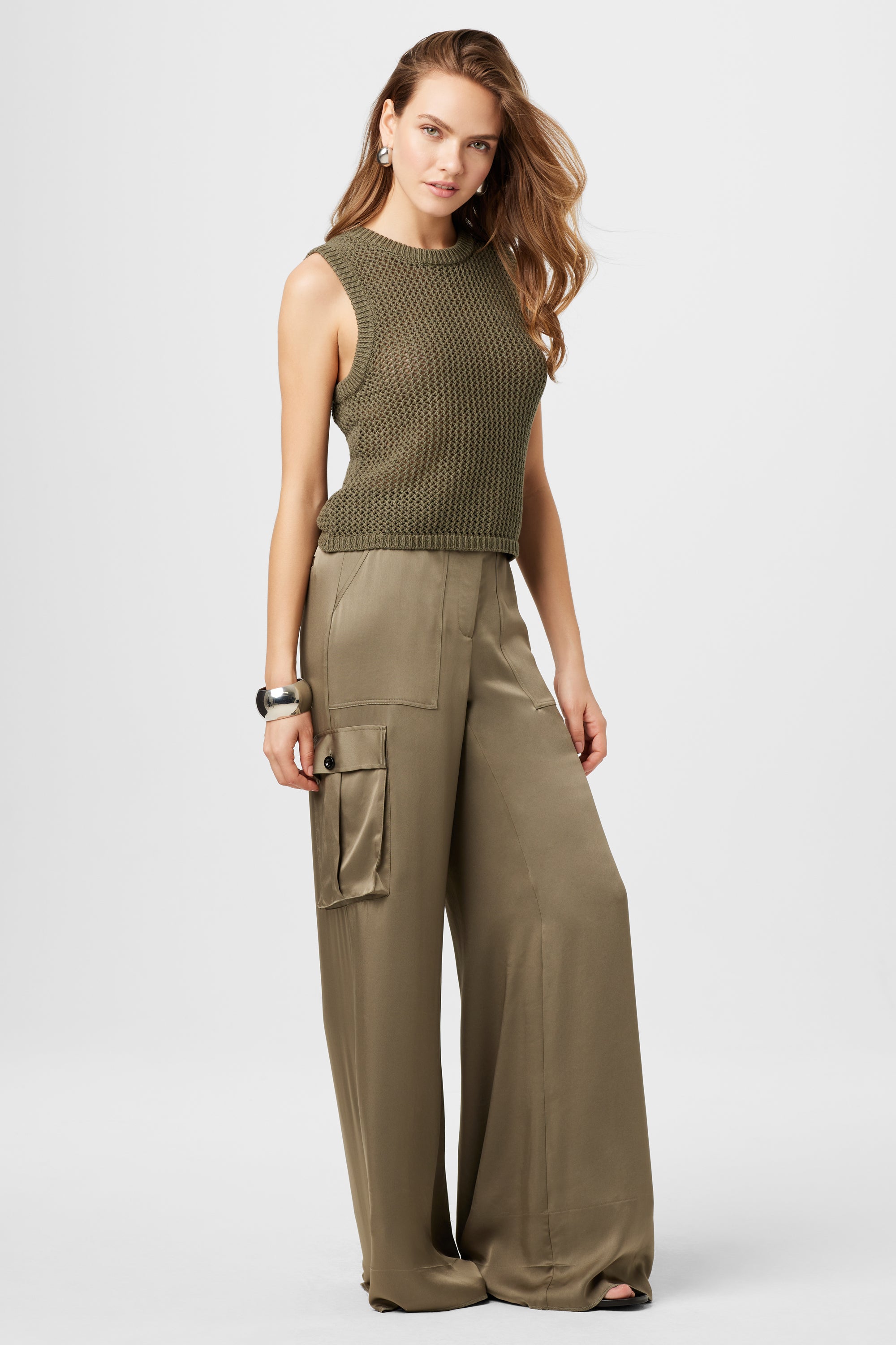 Summer Maia Satin Cargo Pants